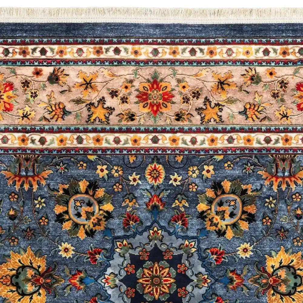 فرش ماشینی سنتی طرح 25cs0360 طوسی 1000 شانه